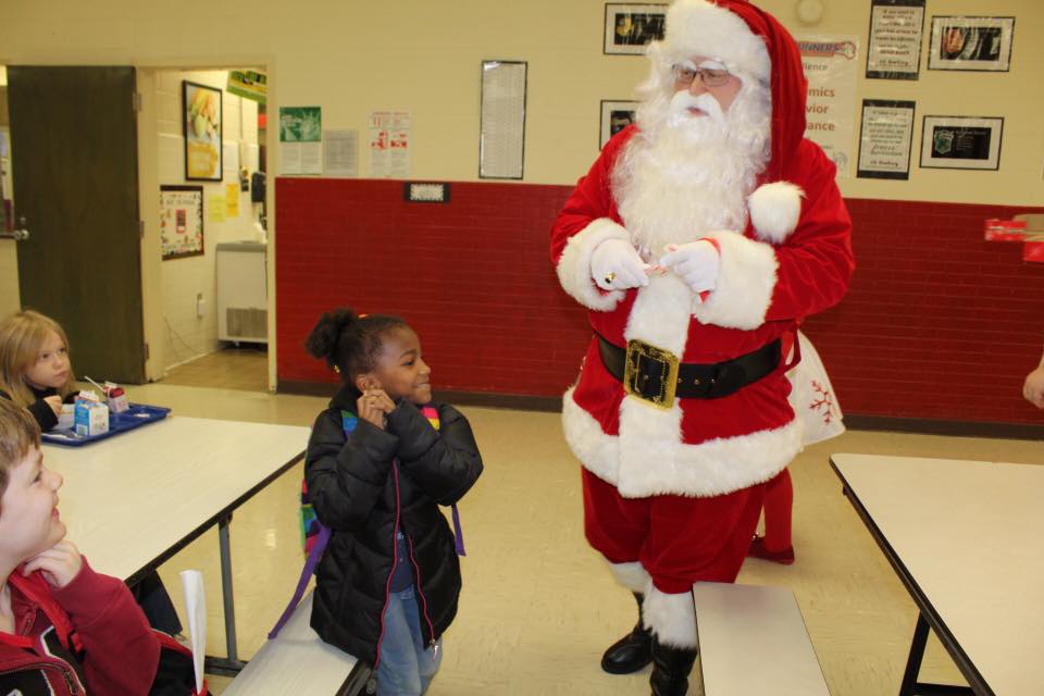 Santa at school